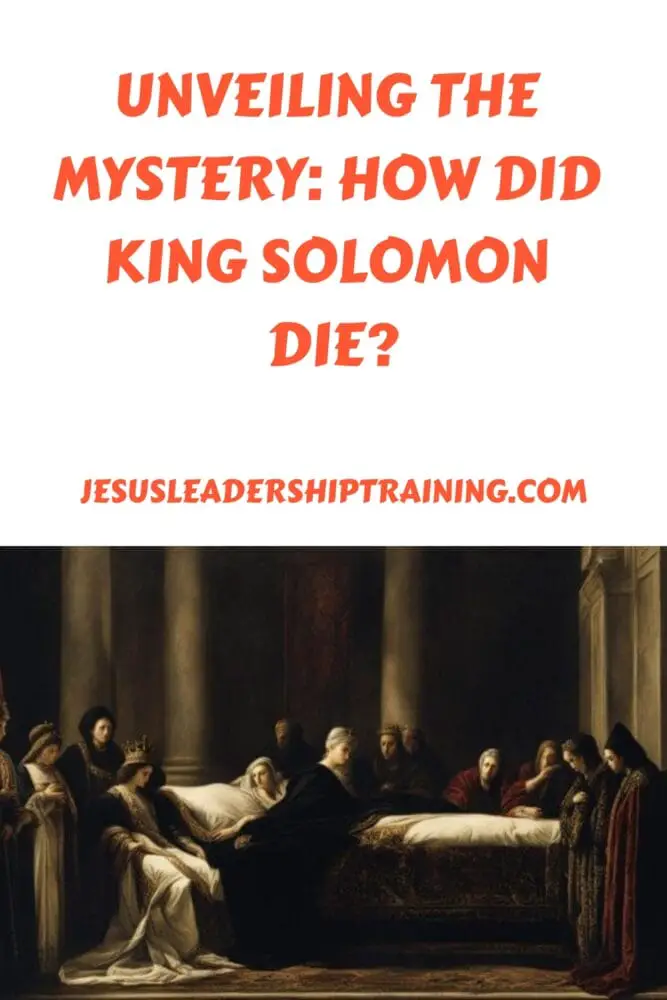 Unveiling the Mystery How Did King Solomon Die generated pin 57791 2