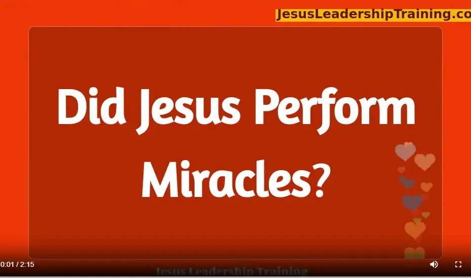 Did Jesus Perform Miracles