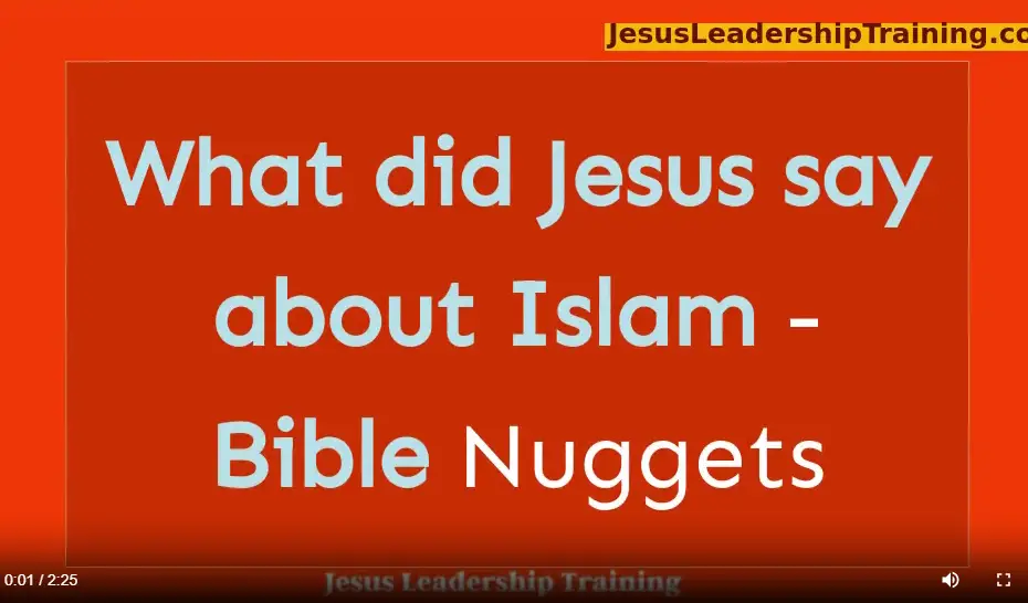 What did Jesus say about Islam