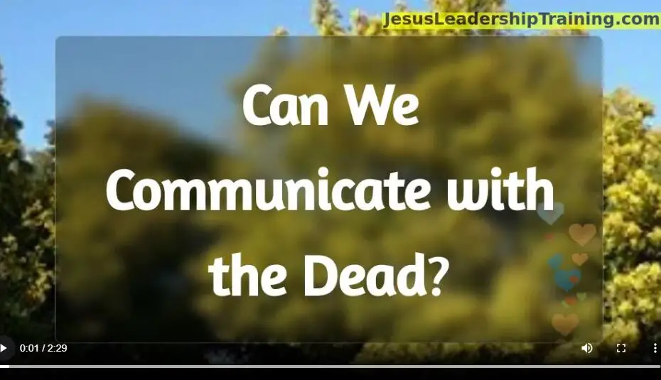 Can we communicate with the dead