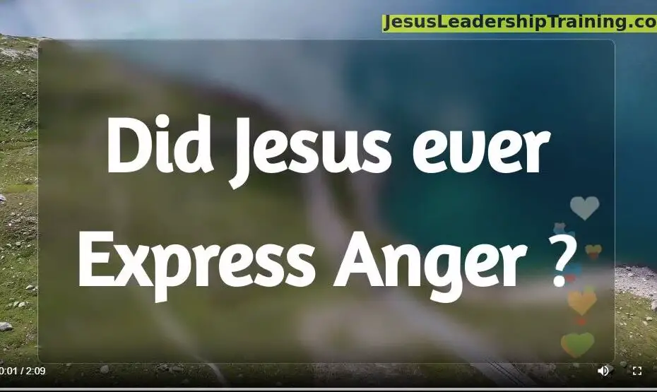 Did Jesus Ever Express Anger