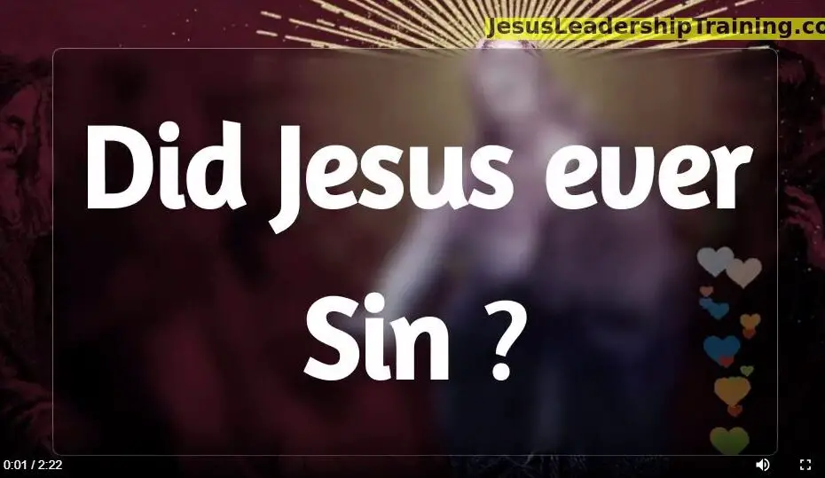 Did Jesus Ever Sin