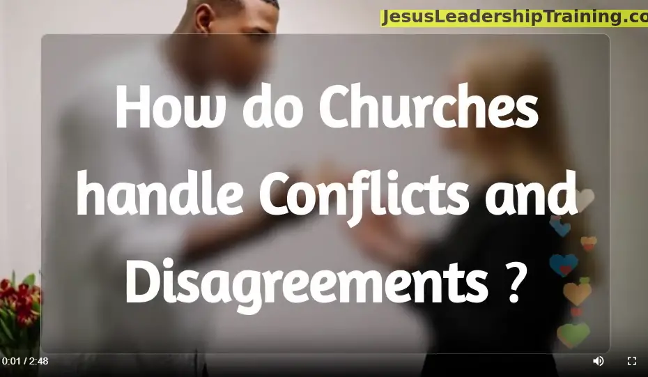 How do Churches handle Conflict