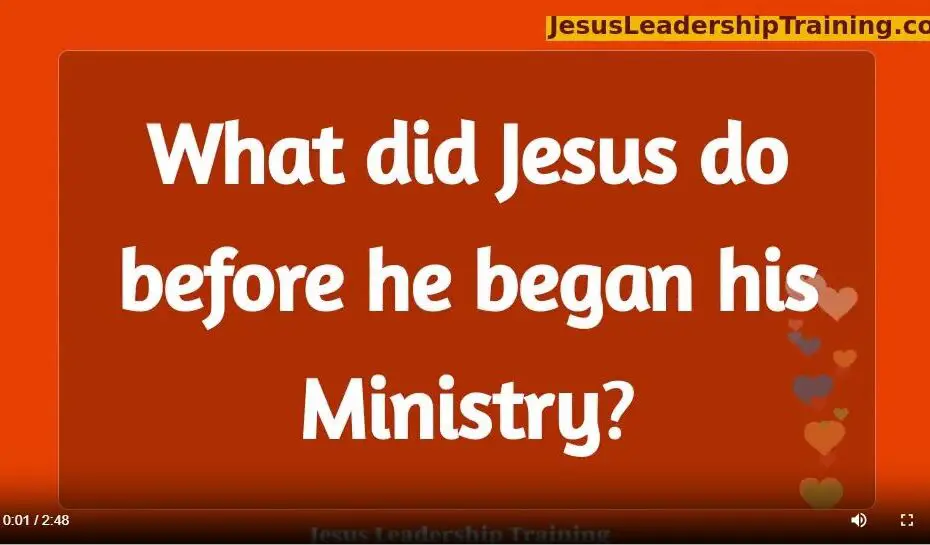 What did Jesus do Before he Began his Ministry