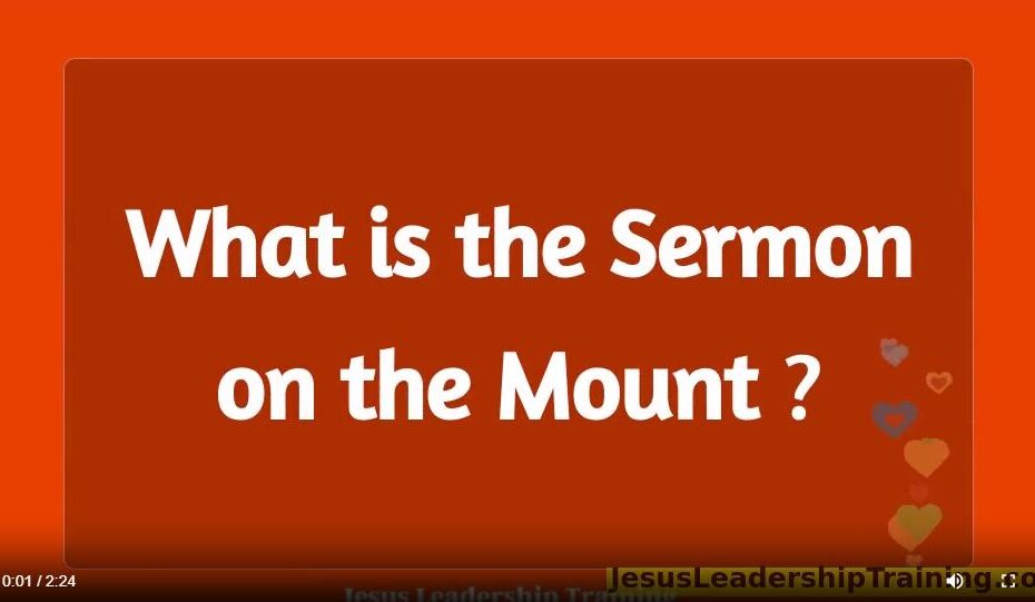 What is the Sermon on the Mount
