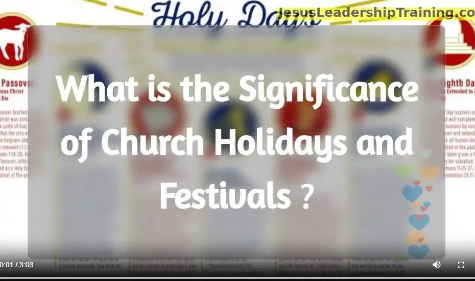 What is the Significance of Church Holidays