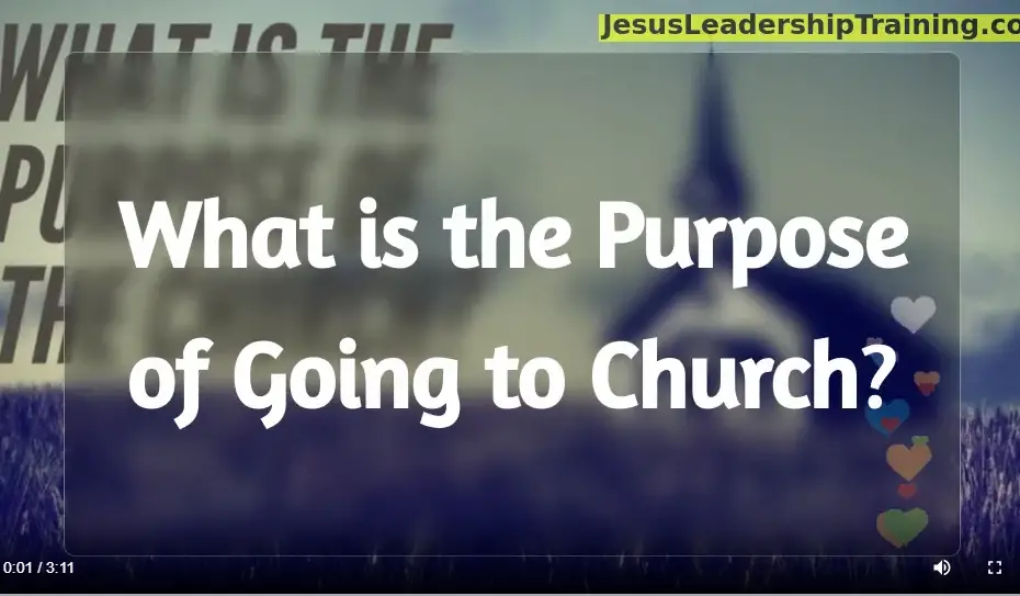 What is the purpose of going to church