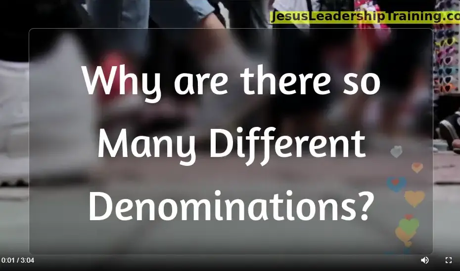 Why are there so many different Denominations