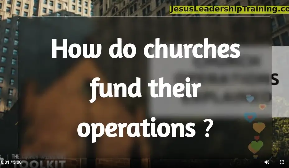 how do churches fund their operations