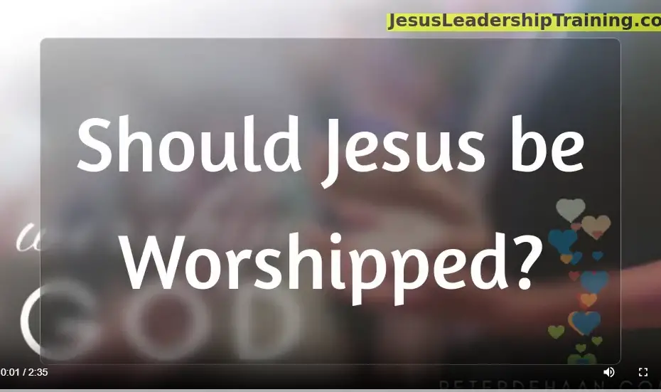 should jesus be worshipped
