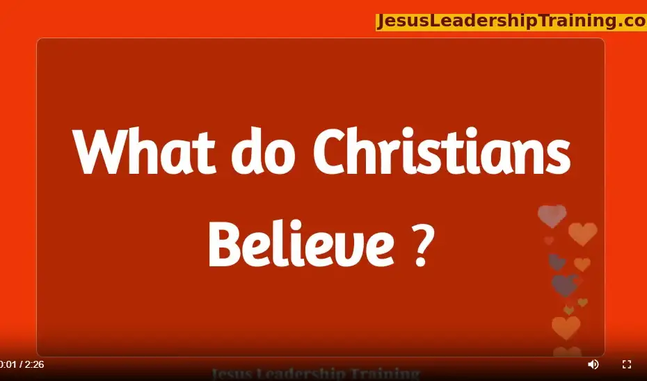 what do Christians believe