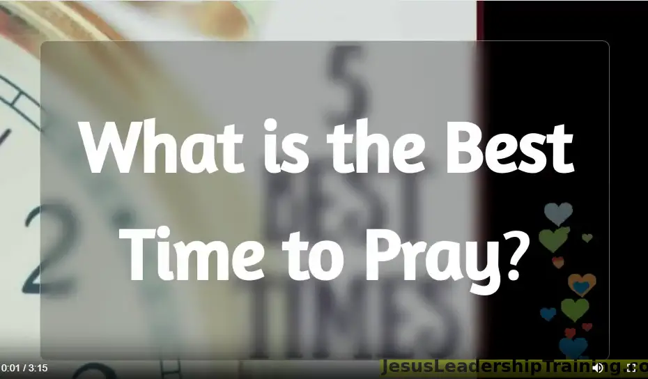 what is the best time to pray