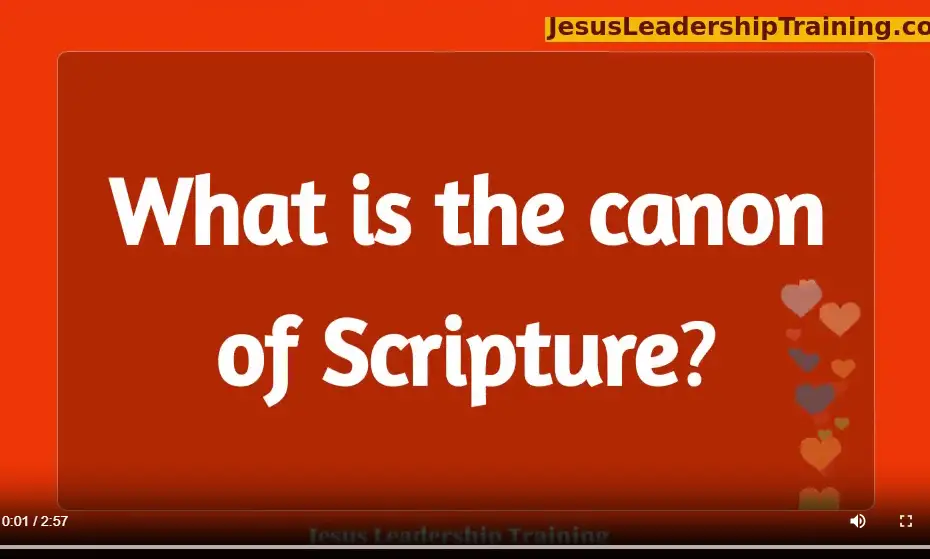 what is the canon of scripture