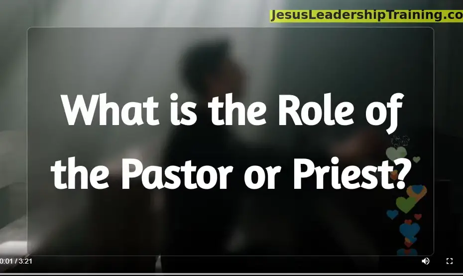 what is the role of a pastor or priest