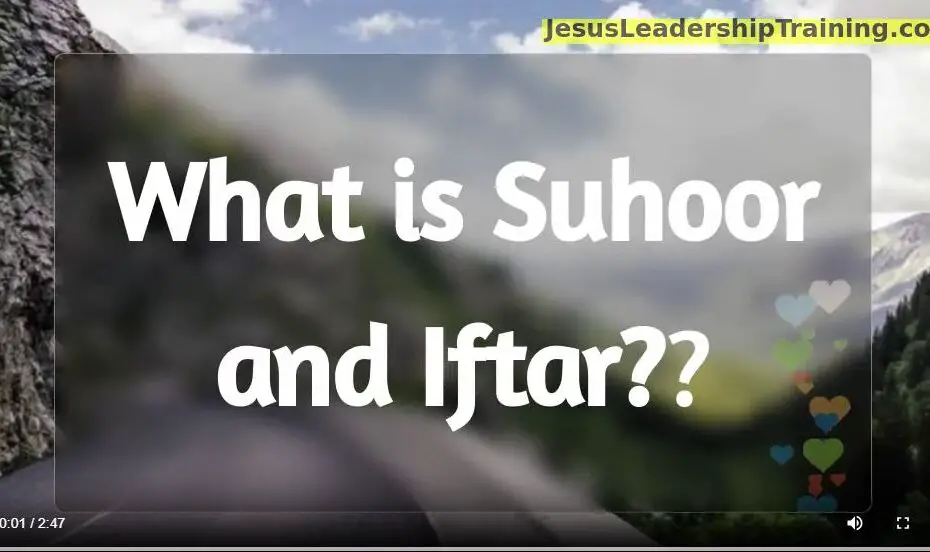 What is suhoor and iftar